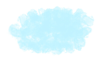 Abstract watercolor paint shape.	