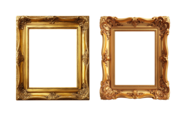 Gilded wooden frames for photos or paintings
