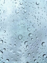 Macro of Water Droplets on a Smooth Surface