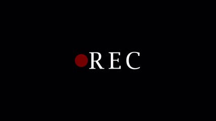 Records icon white text red circle blinking animation on transparent background. rec frame icon animation. record icon button Motion graphics of REC concept with alpha channel in 4K.
