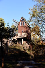 Seebad Ueckermünde, Tierpark, Mühlenberg mit Windmühlennachbau