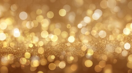 Obraz premium soft golden bokeh lights background with subtle blurry texture