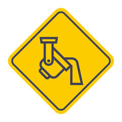 Black metal smelting icon. Flat illustration