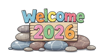 Happy 2026, new year art