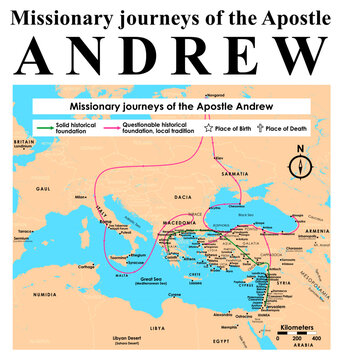 Missionary journeys of the Apostle Andrew