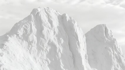 Snow Rocky Texture Background 8K Seamless White Peaks