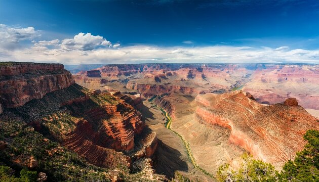 grand canyon aerial view - Powered by Adobe