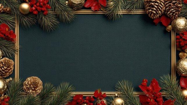 christmas card frame banner background with text space for greeting or social media post merry christmas and happy new year neo art cards x v 1 11