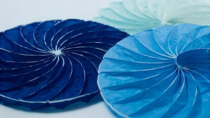 Abstract Spiral Disc Texture Background 8K Seamless Blue Radial