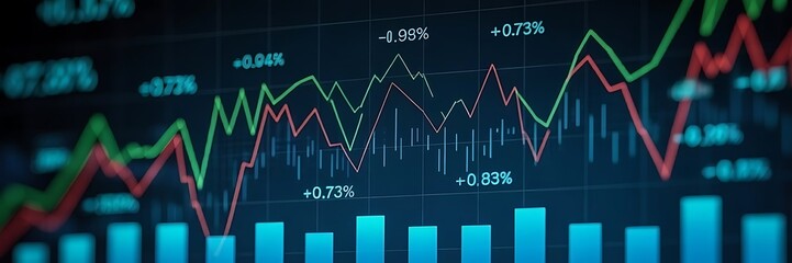 financial background. Stock market and trading, digital graph