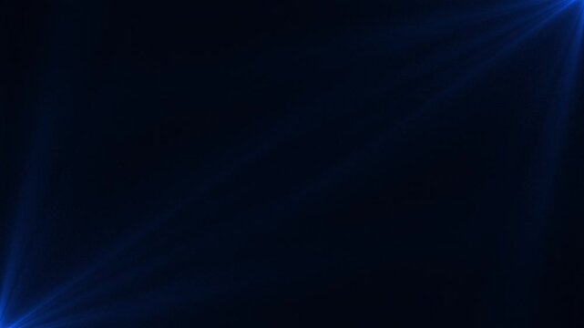 Ethereal blue light rays emerging from the diagonal corners on a black background with alpha channel. Cinematic volumetric lighting effect, perfect for VFX, meditation visuals, and spiritual overlays	