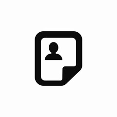 cv document icon sign vector