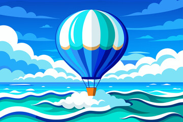 Night scene with fireflies