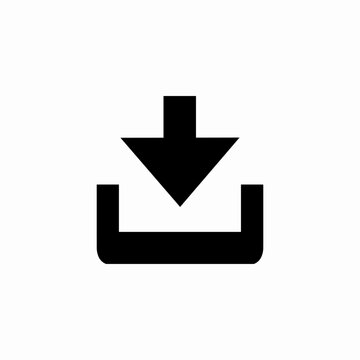 media download icon sign vector