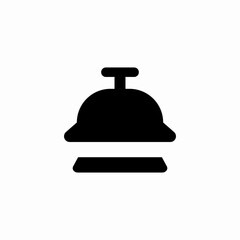 reception bell icon sign vector