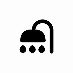 shower running icon sign vector