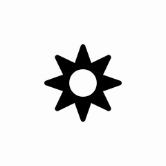 sun rays icon sign vector