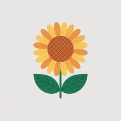 A sunflower illustration vector style 