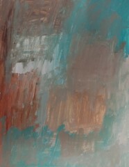 Abstract painting wall art, chromatic harmony wall art home decor, modern art