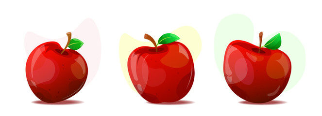 A set of apples. Apples