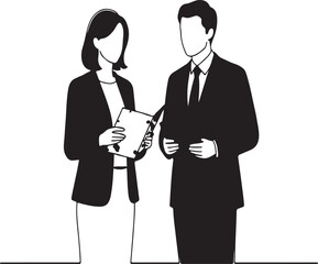 Abstract geometric silhouette isolated on white background