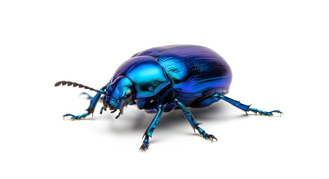 green bug isolated on white