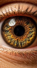 Intricate Human Eye - A Detailed Look into the Window of the Soul.