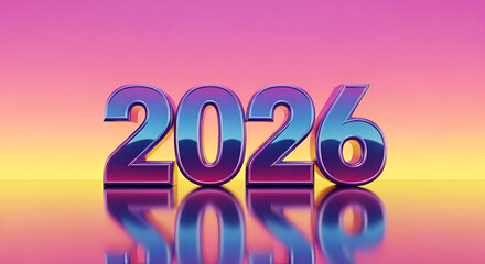 3d render of holographic 2026