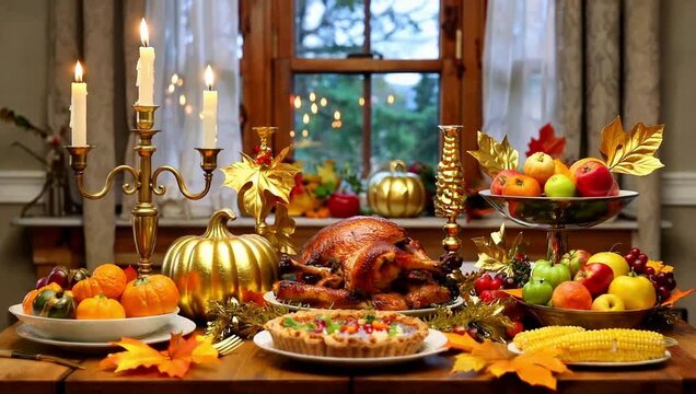 Thanksgiving Feast: Abundance and Warmth
