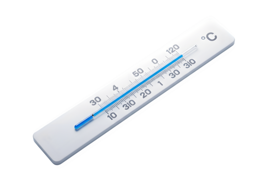 A thermometer isolated on transparent background