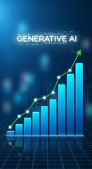 Generative AI Growth - A Visual Representation of Technological Advancement.