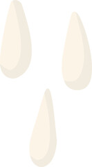 white raindrops simple