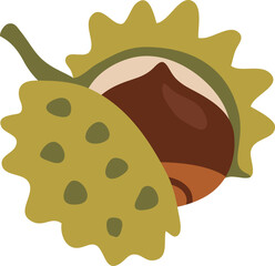 chestnut fruit doodle