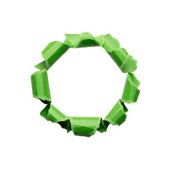 Green Paper torn hole isolated, Green paper torn piece PNG 