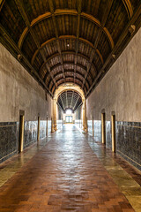 Main cloister of the Monastery of the Order of Christ, Convento de Cristo in Tomar, Portugal.