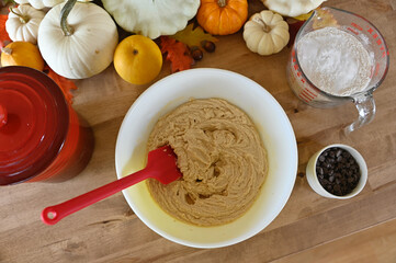 Fall harvest home baking for sweet treats and snacks