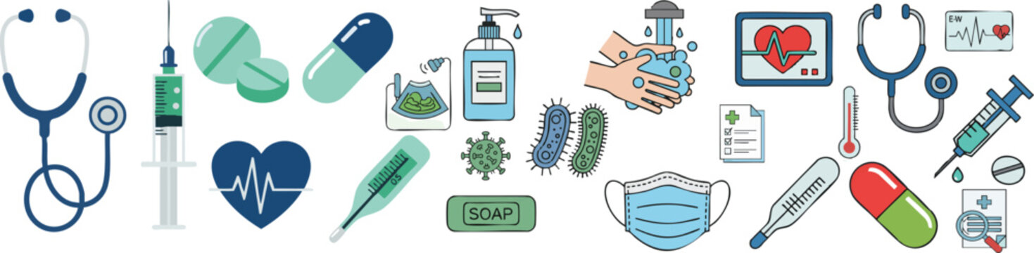 Medical healthcare icons vector illustration