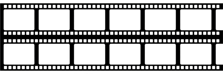 Film Strip Frame on Transparent Background