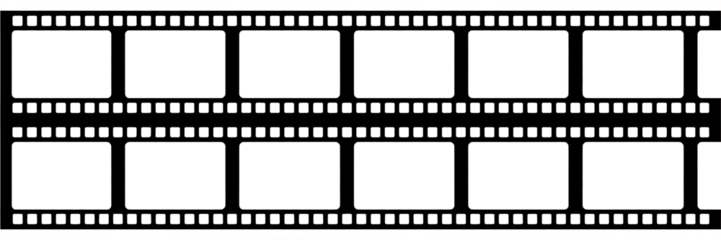 Film Strip Frame on Transparent Background