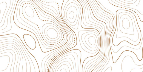 Topographic gold luxury map background. Geographic abstract pattern. Modern design with White background with topographic wavy pattern design. 