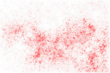 Red Halftone Dot Pattern PNG. Ideal for Pop Art, Comic Design, Modern Posters or Creative Digital Backdrops.