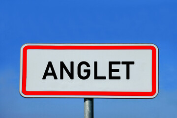 Ortsschild Anglet
