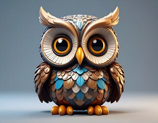 Figurka sowy jako pluszowa zabawka dla dzieci