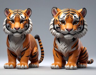 Figurki tygrysków jako zabawki dla dzieci