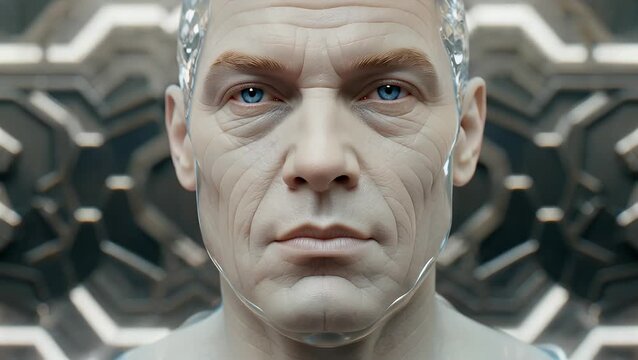 Care Animation Demonstrating Reduction of Sagging Skin Cells and Wrinkle Repair for a Brighter Whitened