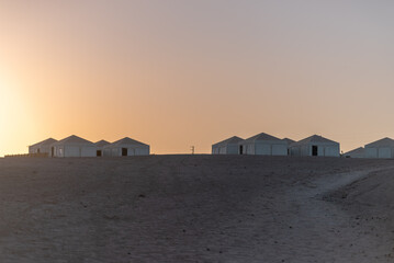 Une tente Berbère dans le désert au Maroc