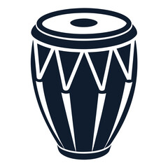 Creative details conga drum Vector Illustration