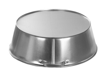 galvanized metal basin with handles, bathtub, laundry and washing container, insulated on a white background