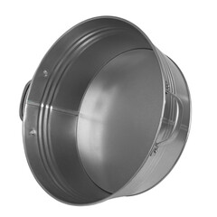 galvanized metal basin with handles, bathtub, laundry and washing container, insulated on a white background