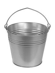 galvanized metal bucket with handle, water transfer container, well bucket